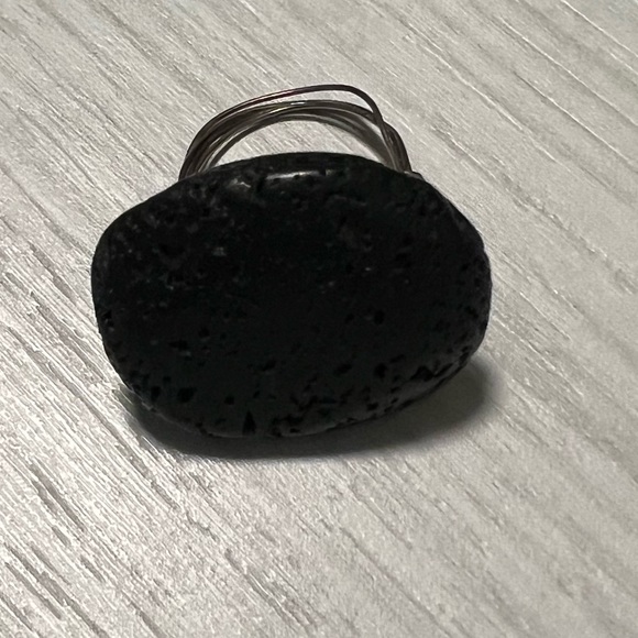 On hold ❤️ Vintage and Hand made River Rock Stone Ring - Picture 1 of 4